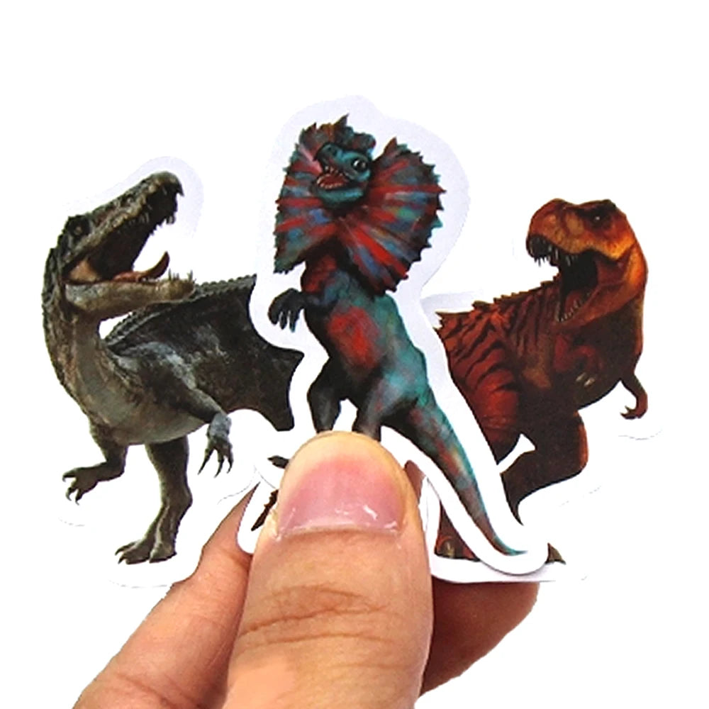 10/50/100pcs Funny Dinosaur Stickers, Cartoon Decals Toy Stationery Guitar Phone Bicycle Laptop Luggage Car Graffiti Kids Sticker