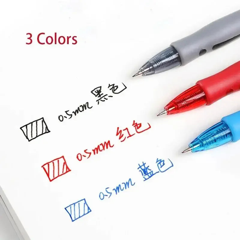 10/30PCS Gel Pens Refills Set Kawaii Stationery Writing Pen Black/Red/Blue Ink 0.5 mm Ballpoint Pen For Office & School Supplies