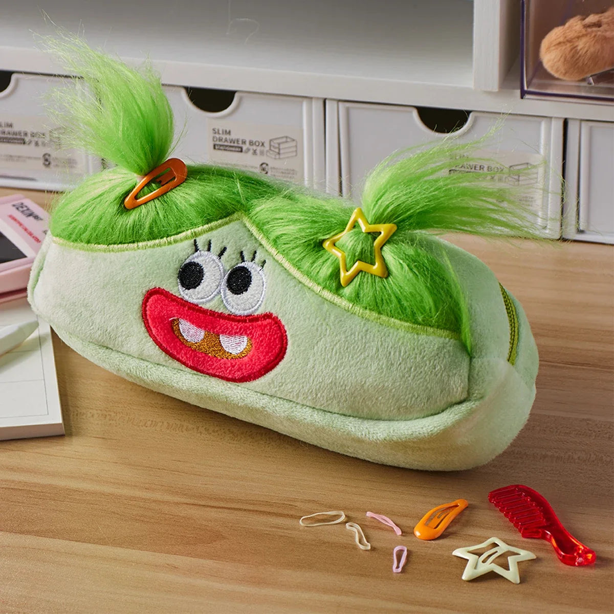 Ugly Doll Plush Brand Funny Pencil Bag Girl Heart Storage Bag plus Toy Pencil Case Korean Stationery Office Cultural Supplies