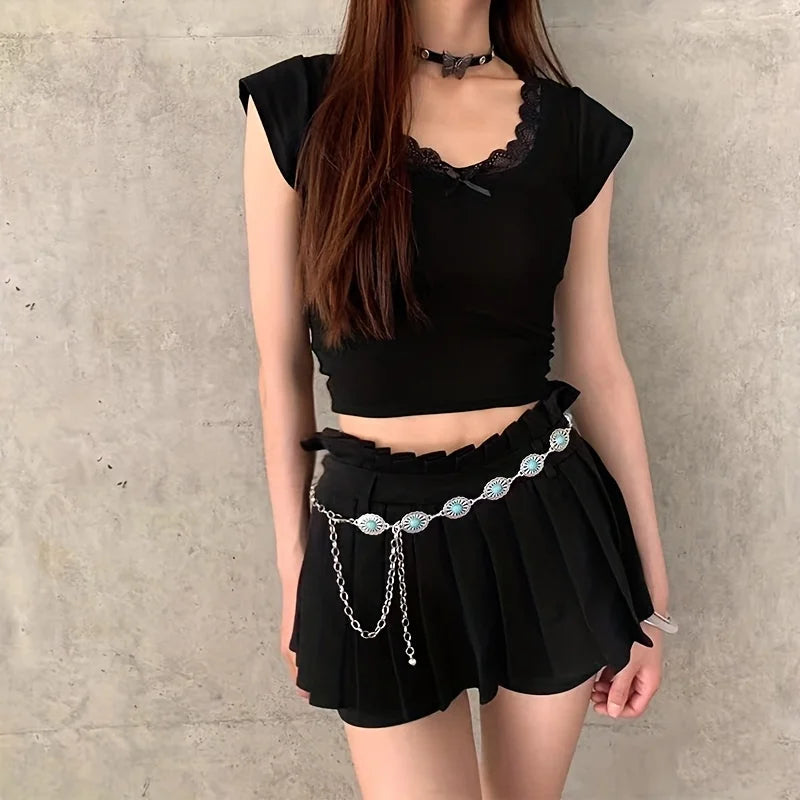 New Hollow Bohemian Style Waist Chain, Fashionable Adjustable Metal Jewelry Women Party Ethnic Vintage Belt Decoration.