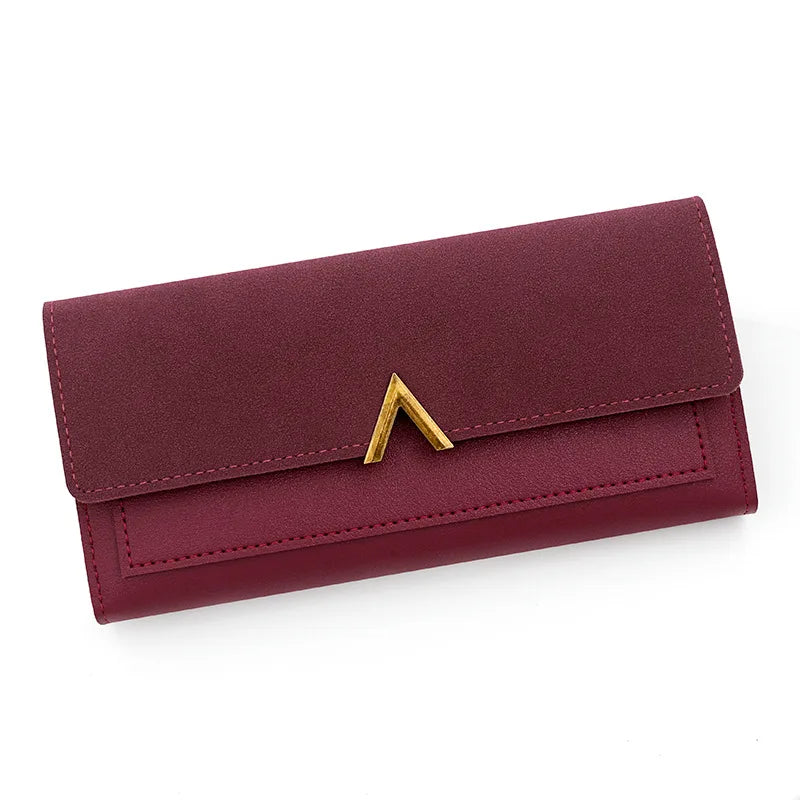 Long Purses for Women Wallet New Fashion Long Coin Purse Card Holder Small Ladies Wallet Female Hasp Mini Clutch Billetera Bolas
