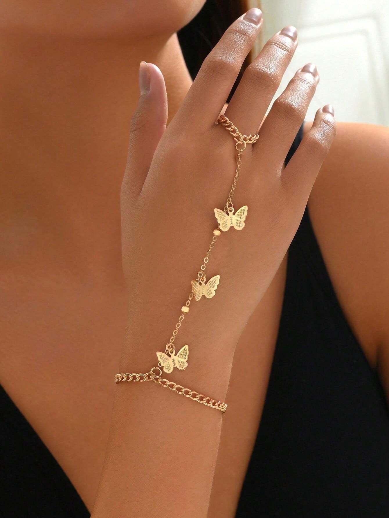 Butterfly Decor Mittens Bracelet