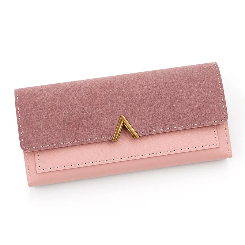 Long Purses for Women Wallet New Fashion Long Coin Purse Card Holder Small Ladies Wallet Female Hasp Mini Clutch Billetera Bolas
