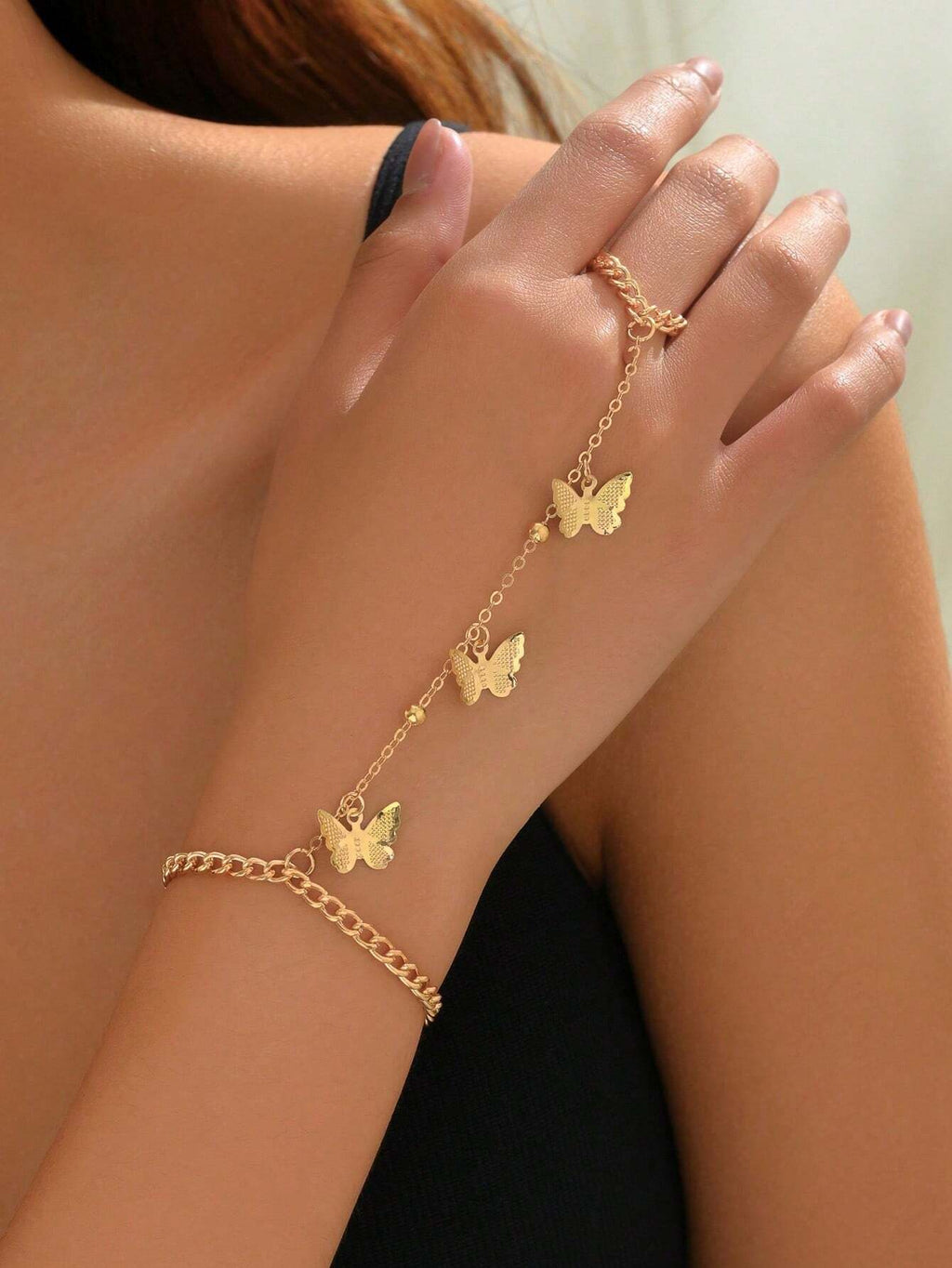 Butterfly Decor Mittens Bracelet