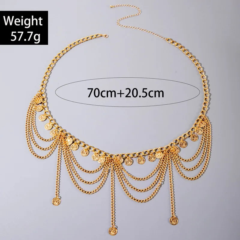 Minimalism Multilayer Belly Waist Chain Women Summer Bikini Goth Piercing Navel Nail Body Jewelry Festival Accessories