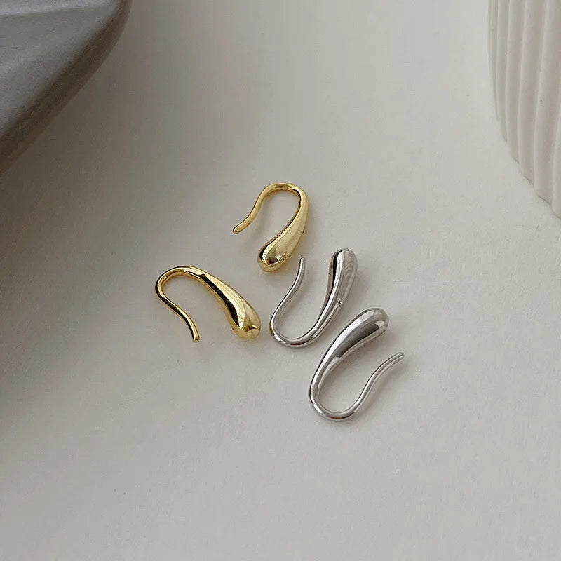 925 Sterling Silver Water Drop Shape Earrings for Women, Cute Simple Earring,  Retro Jewelry Party, Trendy And Modern Earring, Kind Birthday Gifts