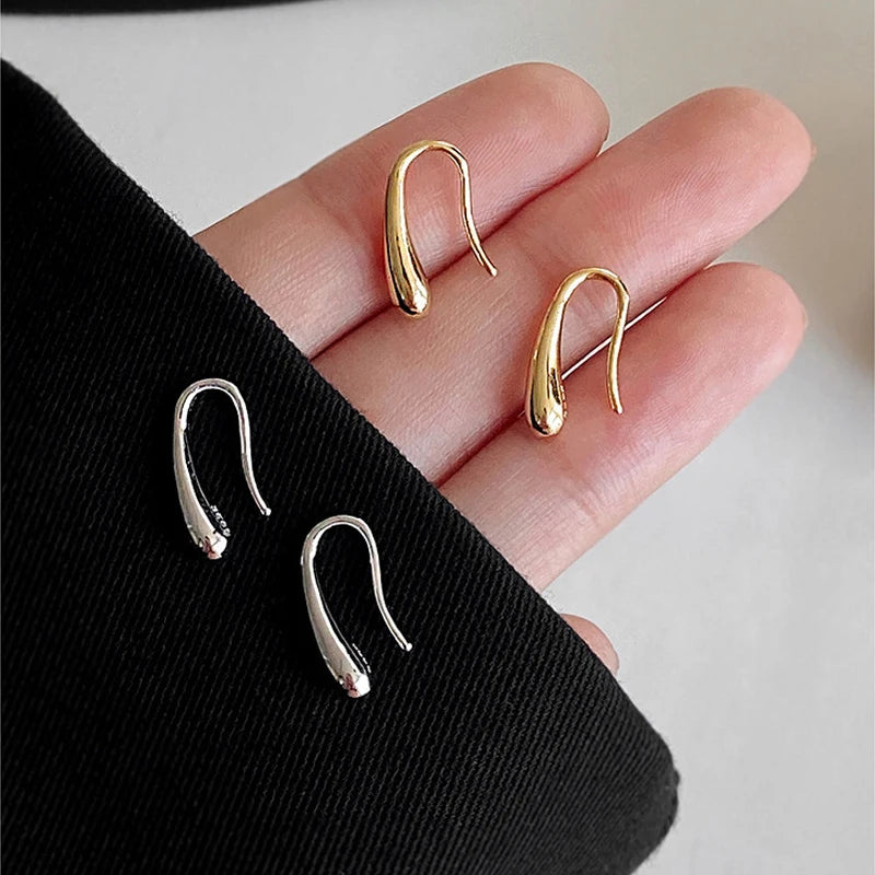 925 Sterling Silver Water Drop Shape Earrings for Women, Cute Simple Earring,  Retro Jewelry Party, Trendy And Modern Earring, Kind Birthday Gifts