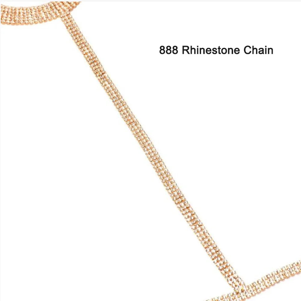 Sexy Rhinestone Bralette Body Harness Jewelry for Girls, High Quality Statement Crystal Chains Breast, Charm Body Necklaces Belt Jewelry, The Best Gift For Her
