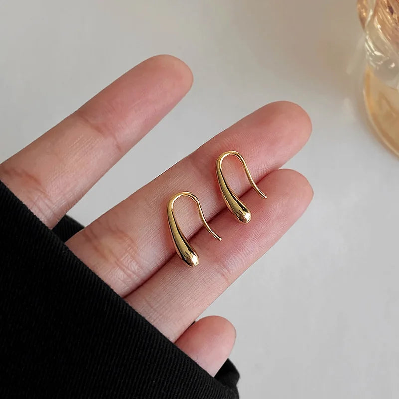 925 Sterling Silver Water Drop Shape Earrings for Women, Cute Simple Earring,  Retro Jewelry Party, Trendy And Modern Earring, Kind Birthday Gifts