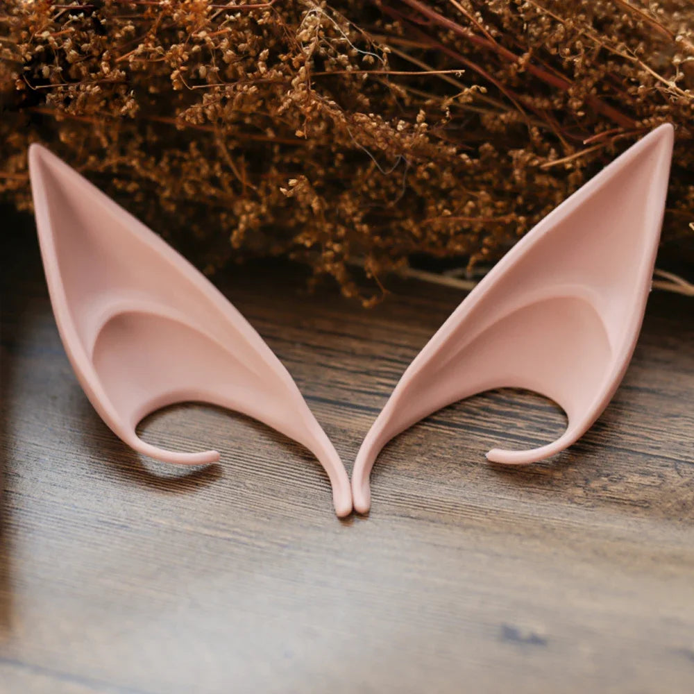 Mysterious Angel Elf Ears Latex Ears for Fairy Cosplay Costume Accessories Halloween Decoration Photo Props Adult Kids Toys