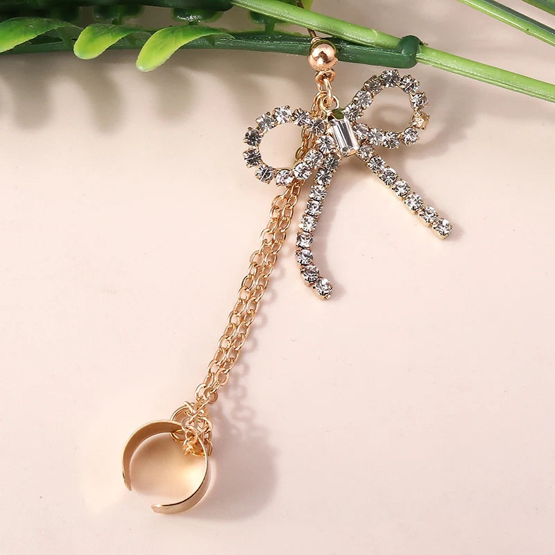 Charm Bohemian Pearls Stone Ear Cuff, Wrap Stud Clip Earrings For Girl, Trendy Earrings Jewelry Bijoux