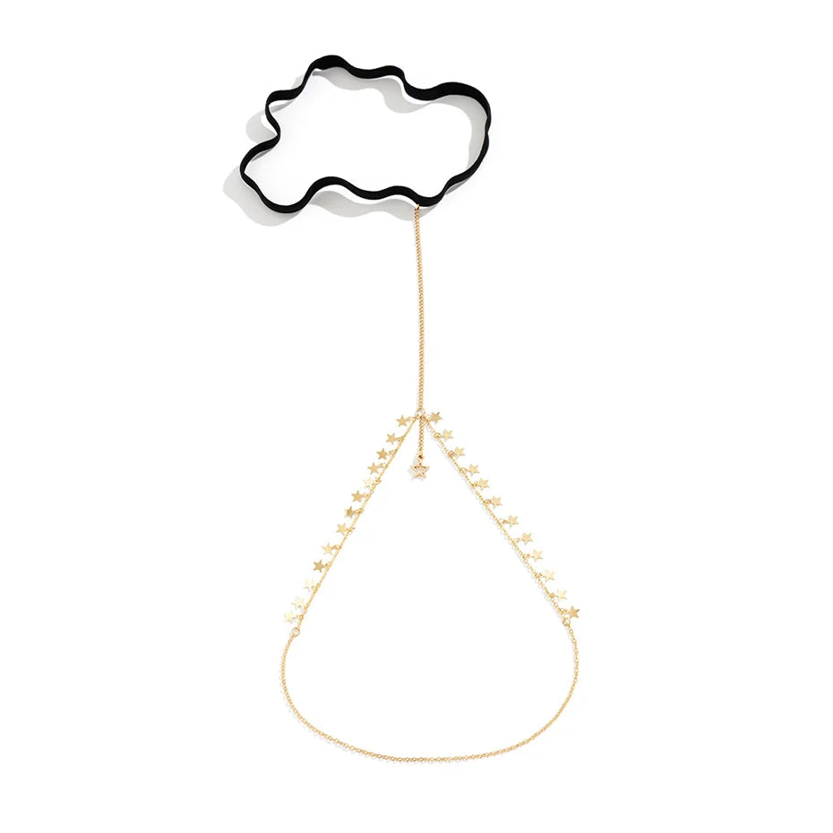 Multilayer Spitze Bein Oberschenkel Kette für Frauen Mi Braut Einfache Einstellbare Nachtclub Körper Schmuck Party Zubehör