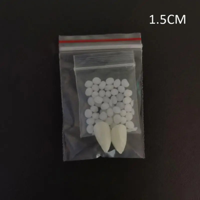 Halloween Fangs, Unique Vampire Teeth Dentures Artificial Elf Ears Witch Nose Halloween Cosplay Costume Props Halloween Party Decor