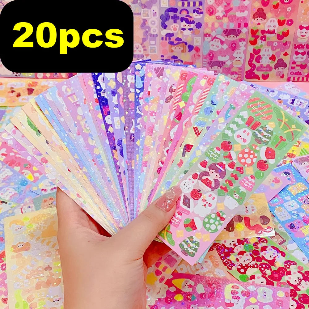 Kawaii Stickers for Kids Cute Stationary Aesthetic Diary Decoration Art Supplies Stickers for Scrapbooking Lot Korean Paper Desk