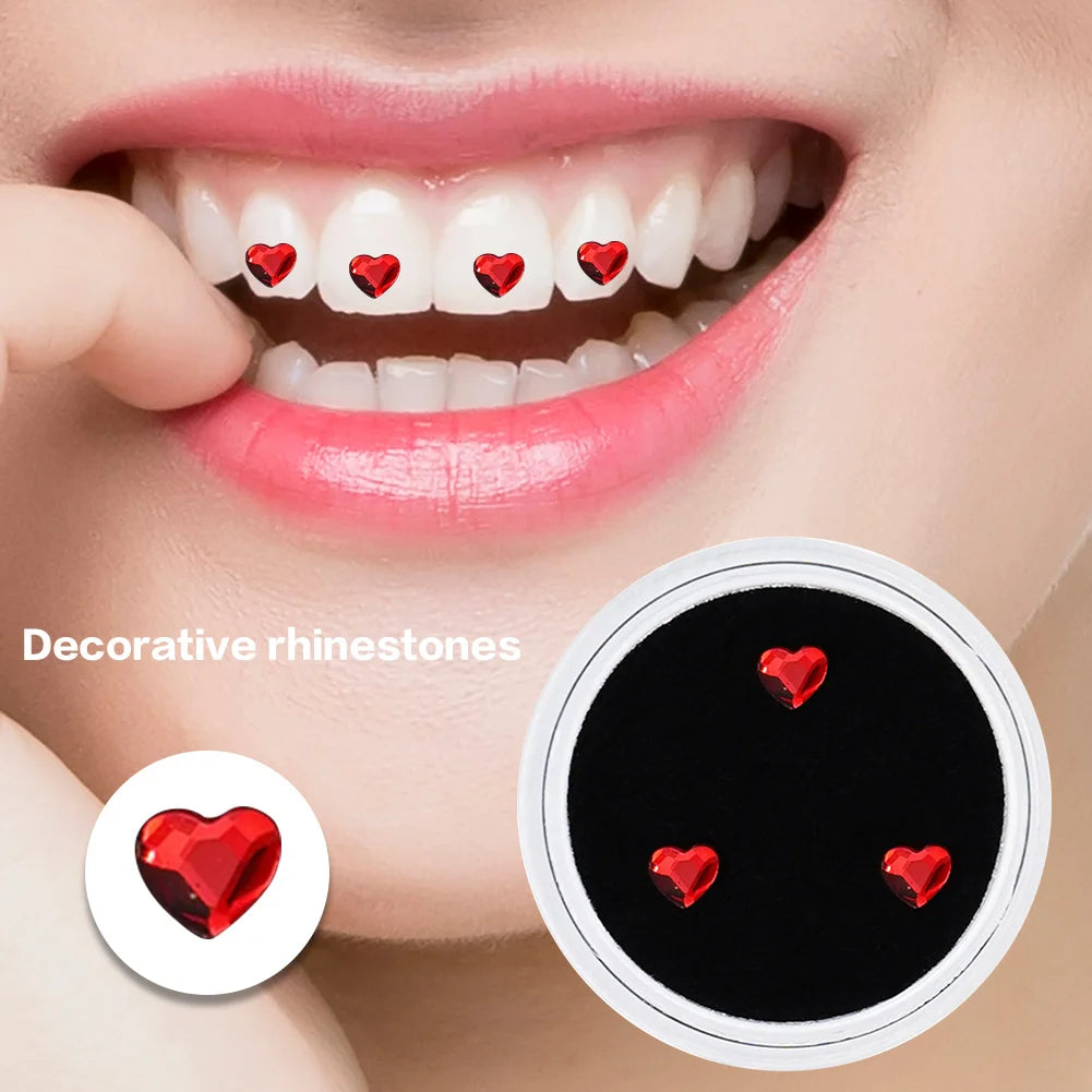 3pcs Teeth Diamond Dental Rhinestones Tooth Decoration Teeth Jewelry Dental Rhinestones Dental Jewelry