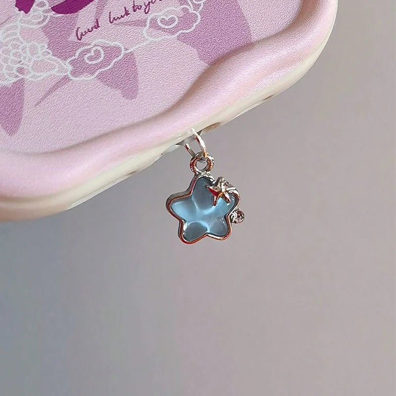 Cute Diamond Star Phone, Stylish Dust plug Accessories Decoration, Hanging Pendant for iPhone And Samsung Type-C Charging Port, Wonderful Girly Gift