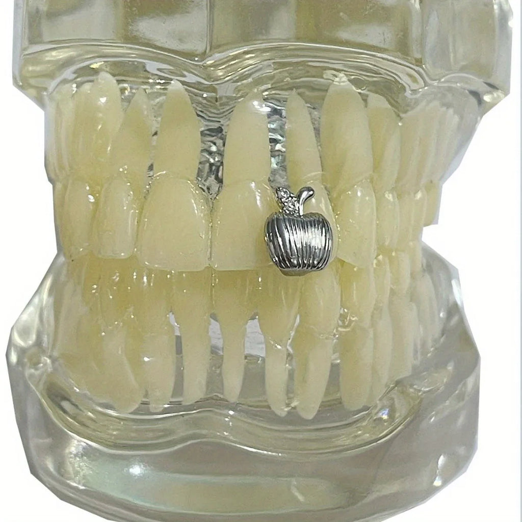 New Hip Hop Single Fruit Shape Teeth Grillz, Fashion Niche Design Tooth Caps For Women Men, Jewelry Couple Gift Dental Grills