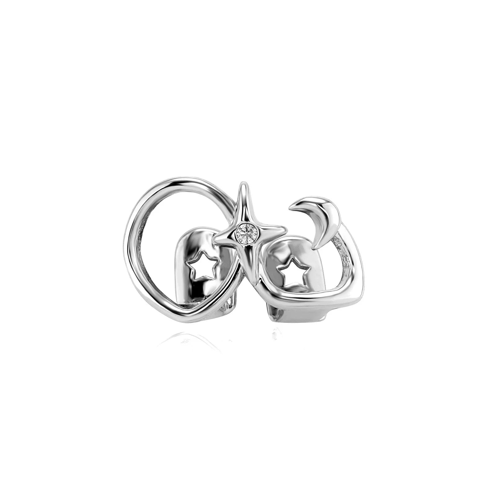 RACHELZ Hip Hop Cute CZ Stone Star Teeth Grillz Braces Gold Color Y2K Elegant Shiny Zircon Tooth Caps For Women Men Punk Jewelry