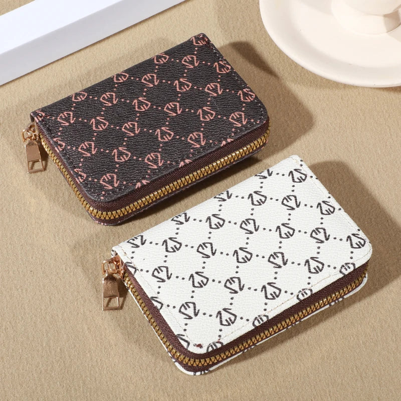 The Best Zipper Around Credit Card Holder, Cute Mini Printed Clutch Coin Purse, Nice Portable Card Wallet With Multi Card Slots