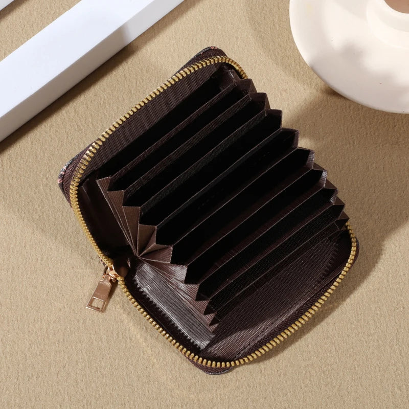 The Best Zipper Around Credit Card Holder, Cute Mini Printed Clutch Coin Purse, Nice Portable Card Wallet With Multi Card Slots