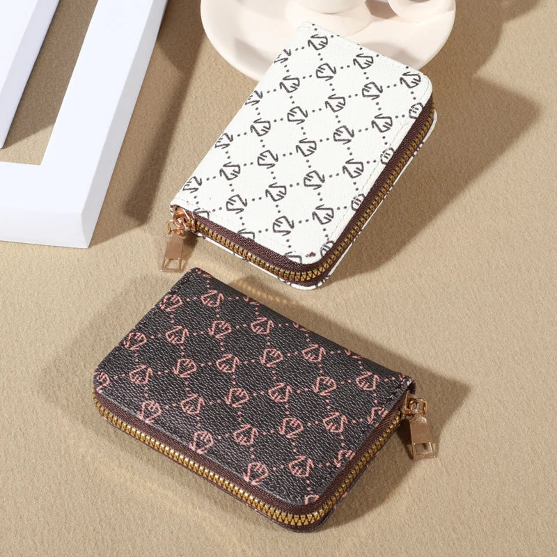 The Best Zipper Around Credit Card Holder, Cute Mini Printed Clutch Coin Purse, Nice Portable Card Wallet With Multi Card Slots