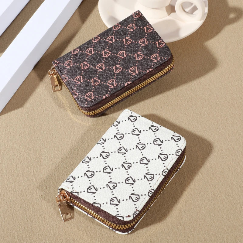 The Best Zipper Around Credit Card Holder, Cute Mini Printed Clutch Coin Purse, Nice Portable Card Wallet With Multi Card Slots