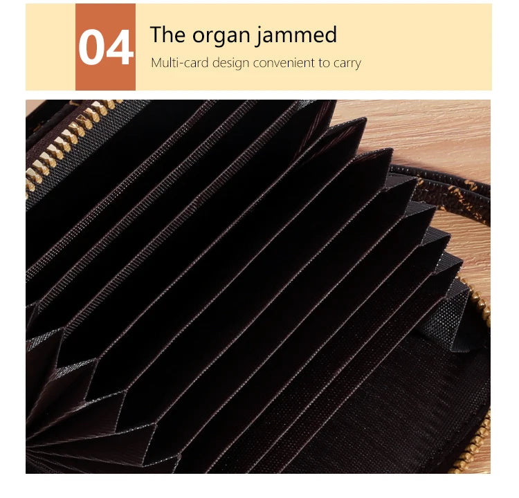 New Wallet Girl's Wrist Strap Short Charm Flower Zero Wallet Large Capacity Coin Clip Bag Letter Multi Card Card Bag Money Clip