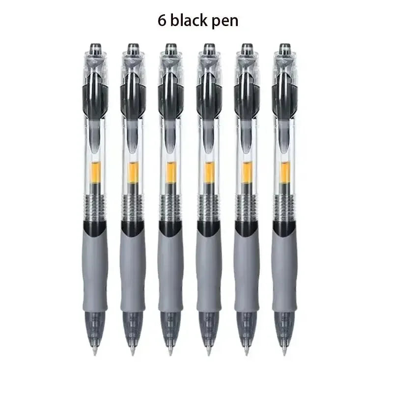 10/30PCS Gel Pens Refills Set Kawaii Stationery Writing Pen Black/Red/Blue Ink 0.5 mm Ballpoint Pen For Office & School Supplies