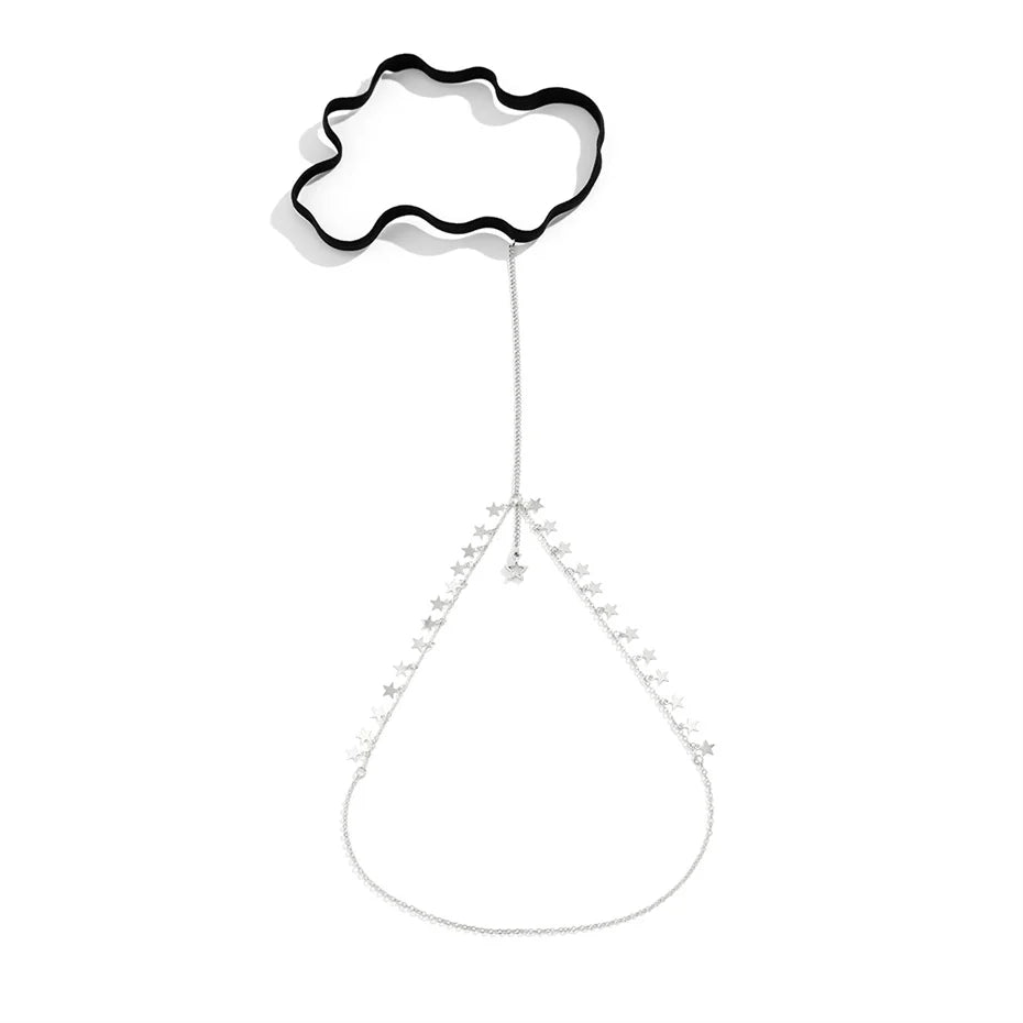 Multilayer Spitze Bein Oberschenkel Kette für Frauen Mi Braut Einfache Einstellbare Nachtclub Körper Schmuck Party Zubehör