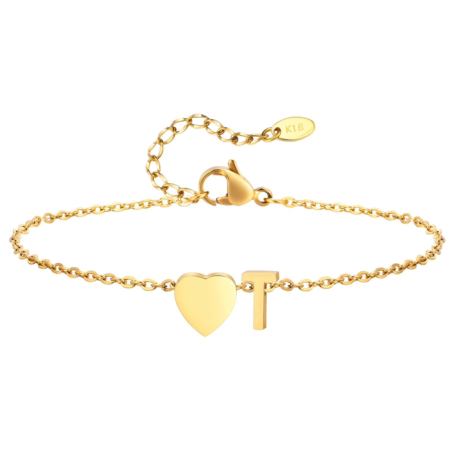 All Letters Anklet, Women Heart Initial Anklet Bracelets Adjustable Beach Jewelry Hypoallergenic Stainless Steel Personalized Name Foot Chain Anklet
A Anklet, B Anklet, C Anklet, D Anklet, E Anklet, F Anklet, G Anklet, H Ankl
