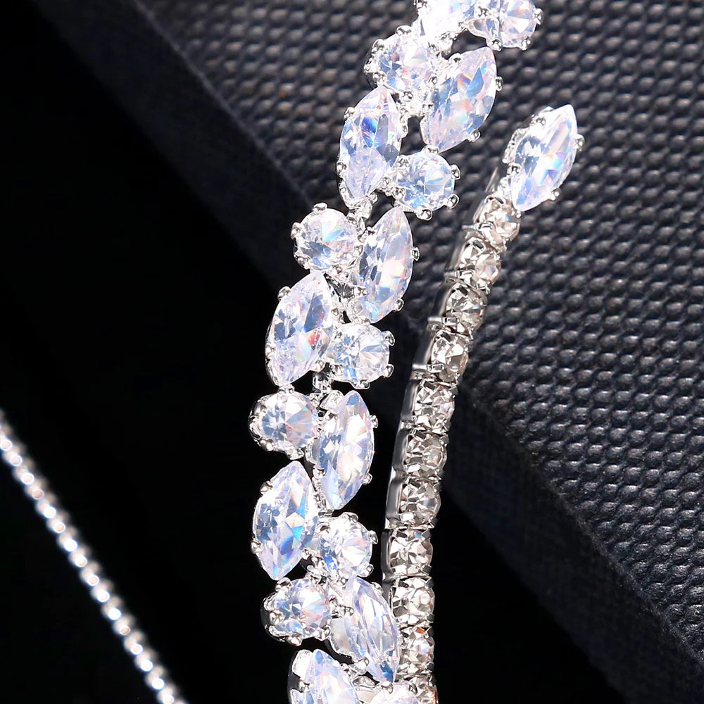 Stonefans CZ Hand Bracelets Free Shipping Summer for WOmen 2023 Palm Cuff Fashion New Wedding Party Bracelet Accessory Wholesale