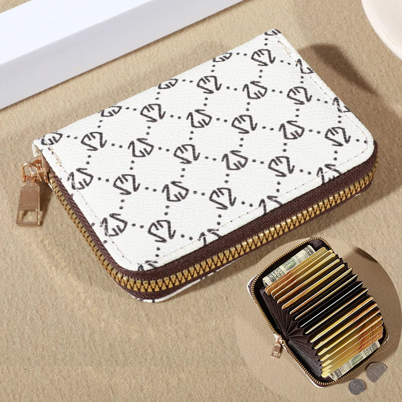 The Best Zipper Around Credit Card Holder, Cute Mini Printed Clutch Coin Purse, Nice Portable Card Wallet With Multi Card Slots