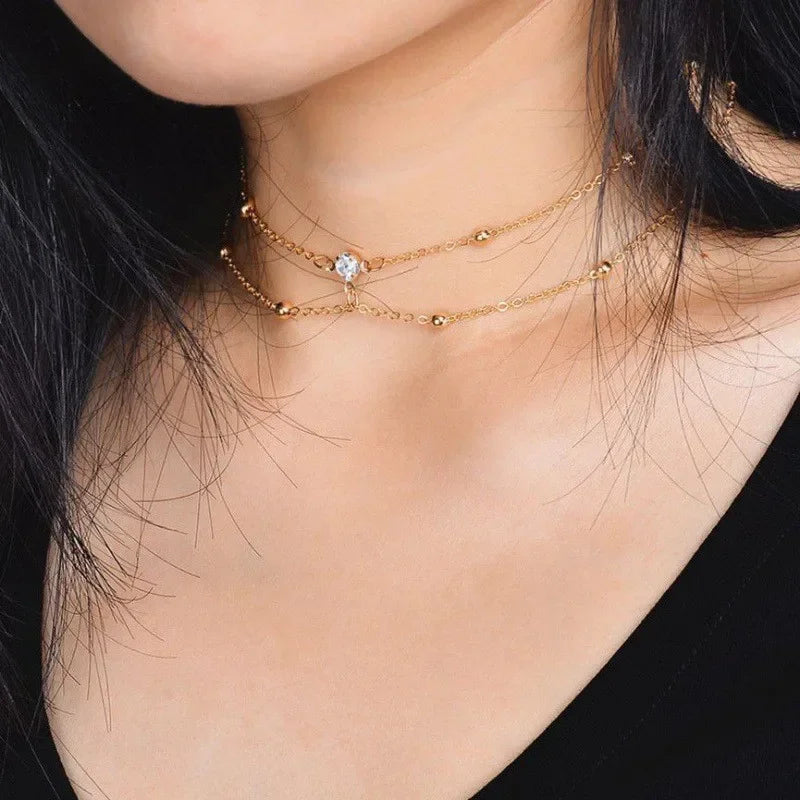 Sommer Kristall Quaste Brust ketten für Frauen Mode geometrischen BH Kreuz Bikini in hohlen Körper Kette heißen Strand Schmuck