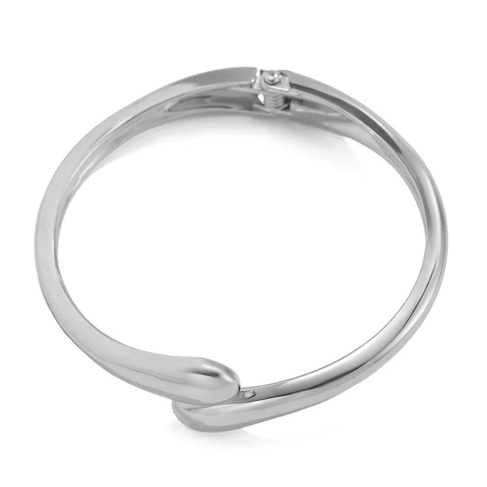 Breiter Metall-Armreifring für Frauen, Gold- und Silberfarbe, klobiger Wassertropfen, offene Handgelenkmanschette, dicker, unregelmäßiger, gedrehter Armbandschmuck