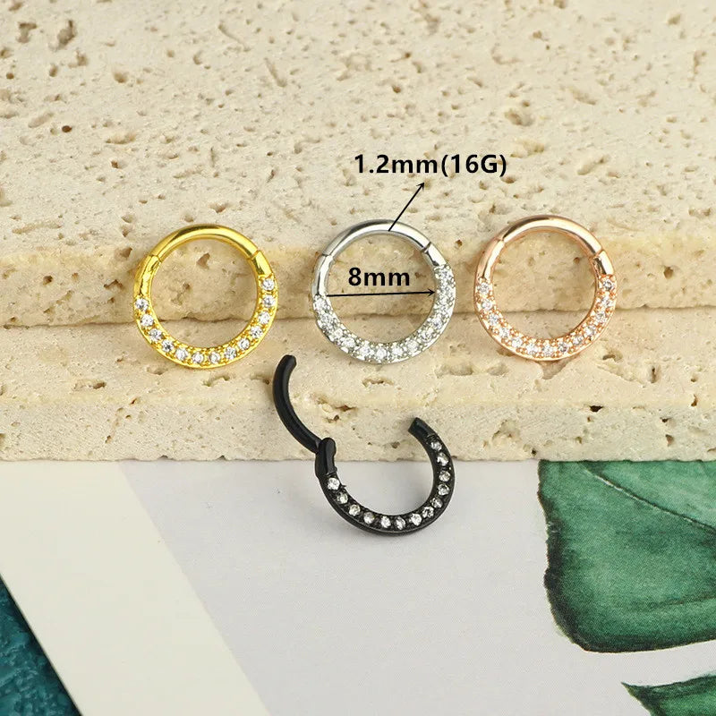 Tragus Helix Ohrring Für Frauen Zirkon Cluster Stern Knorpel Hoop Ohrring Ohr Clip Edelstahl Schmuck