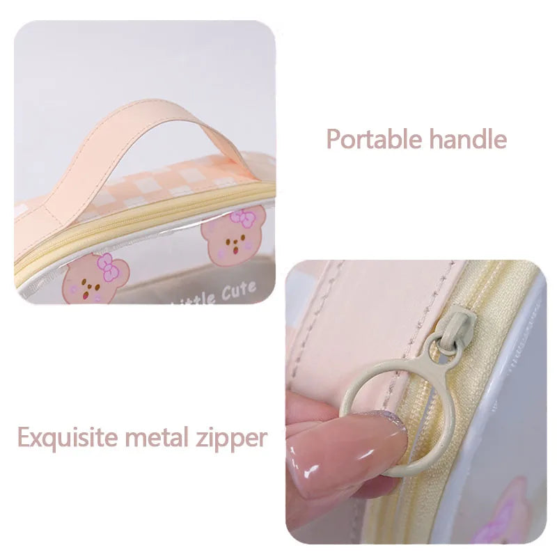 Kawaii Pencil Case Large Capacity Organizer Pen Box Pouch for Girls Back to School Supplies Cute Korean Stationery