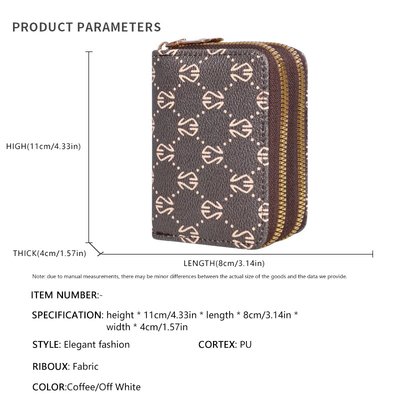 European and American style card bag for women, multi-slot, exquisite, high-end, compact ID bag, large-capacity driver's license