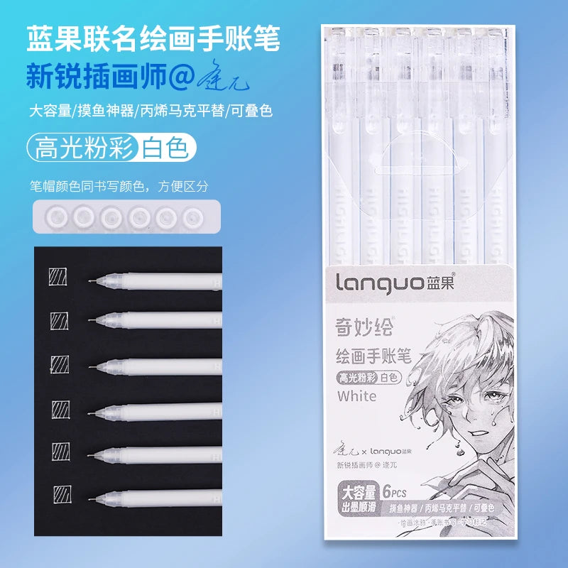 Kawaii Morandi Gray Pens, Functional Set Multi Color Gel Ink Pens, Beautiful Vintage Marker Liner Ballpoint Pen School And Office Stationery Gift Pen