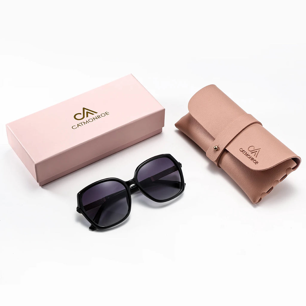 CATMONROE Luxury Polarized Women Sunglasses, Chic Butterfly Frame With Pretty Pink Gift Box Fashion, The Best UV400 Sun Glasses Apparel Accessories
