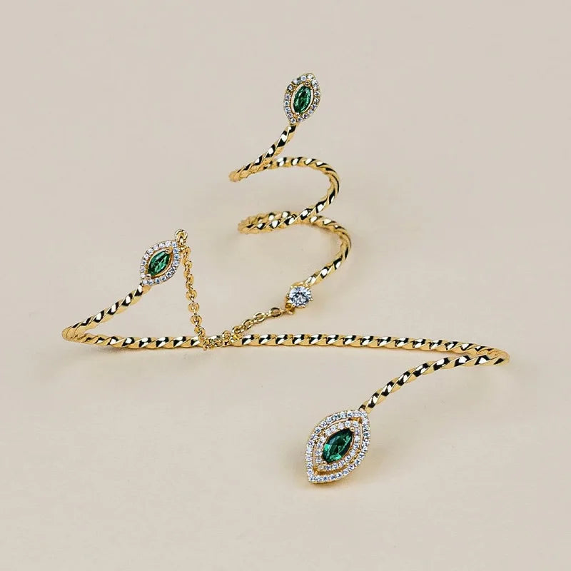 Stonefans Fashion Hand Palm Ring Bracelet Chain Bangle for Women New Rhinestone Link Finger Bracelet Jewelry Crystal Accessories