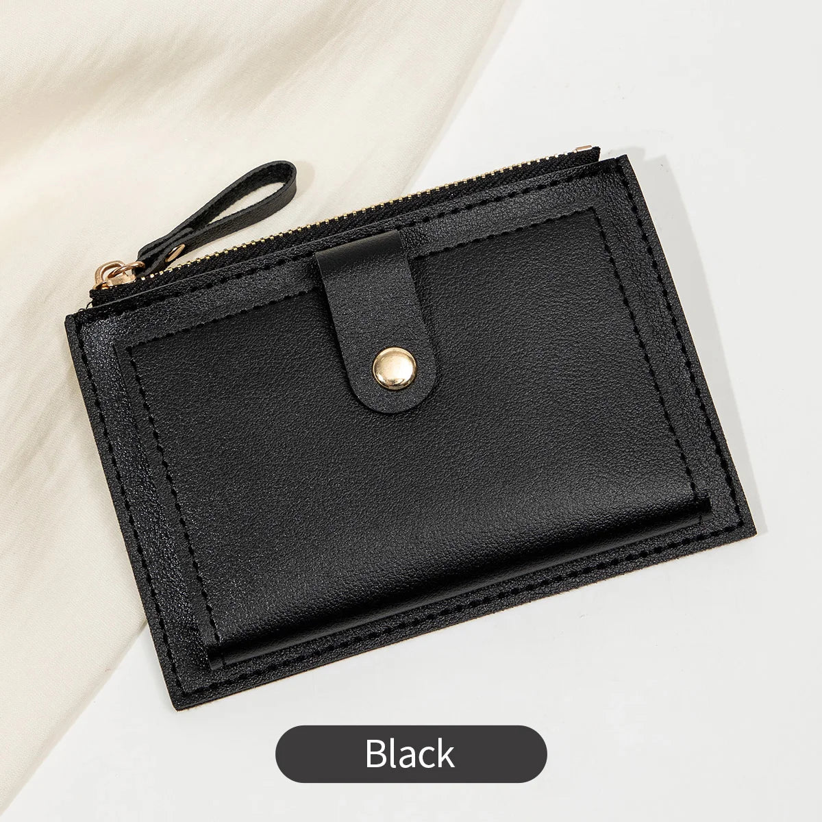 Adorable Minimalist And Fashionable Women's Short Card Bag, Thin Mini PU Leather Wallet, Amazing women's credit card holder wallet, Stunning Trendy Practical Gift For Cute Girls, Lovely Pink Wallet, Nice Blue Color, Kind Pink