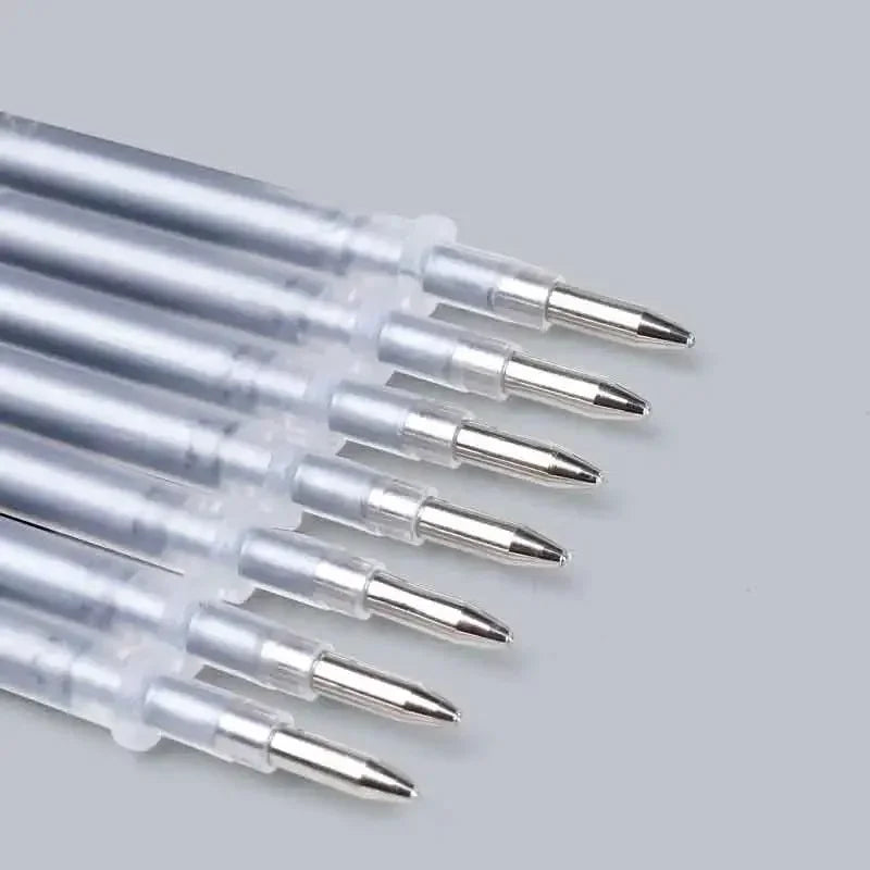 50/20Pcs set Silver Refill 0.8mm Fabric Marker for Sewing Cotton Silk Leather Textile Patchwork Marking Erasable Washable Handle