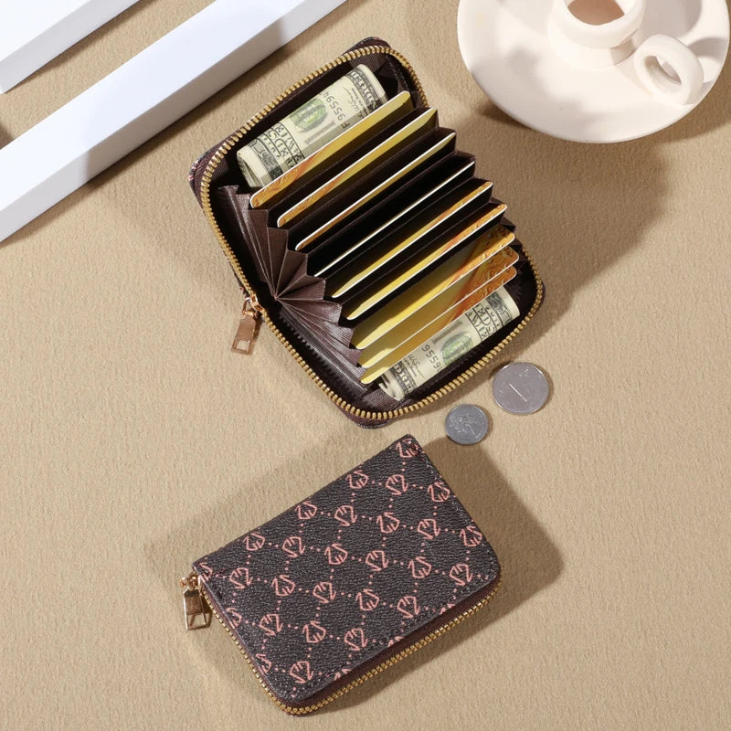 The Best Zipper Around Credit Card Holder, Cute Mini Printed Clutch Coin Purse, Nice Portable Card Wallet With Multi Card Slots