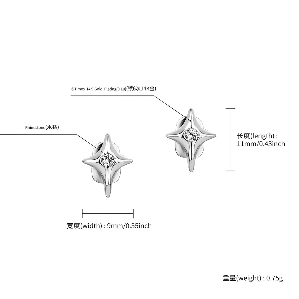 RACHELZ Hip Hop Cute CZ Stone Star Teeth Grillz Braces Gold Color Y2K Elegant Shiny Zircon Tooth Caps For Women Men Punk Jewelry