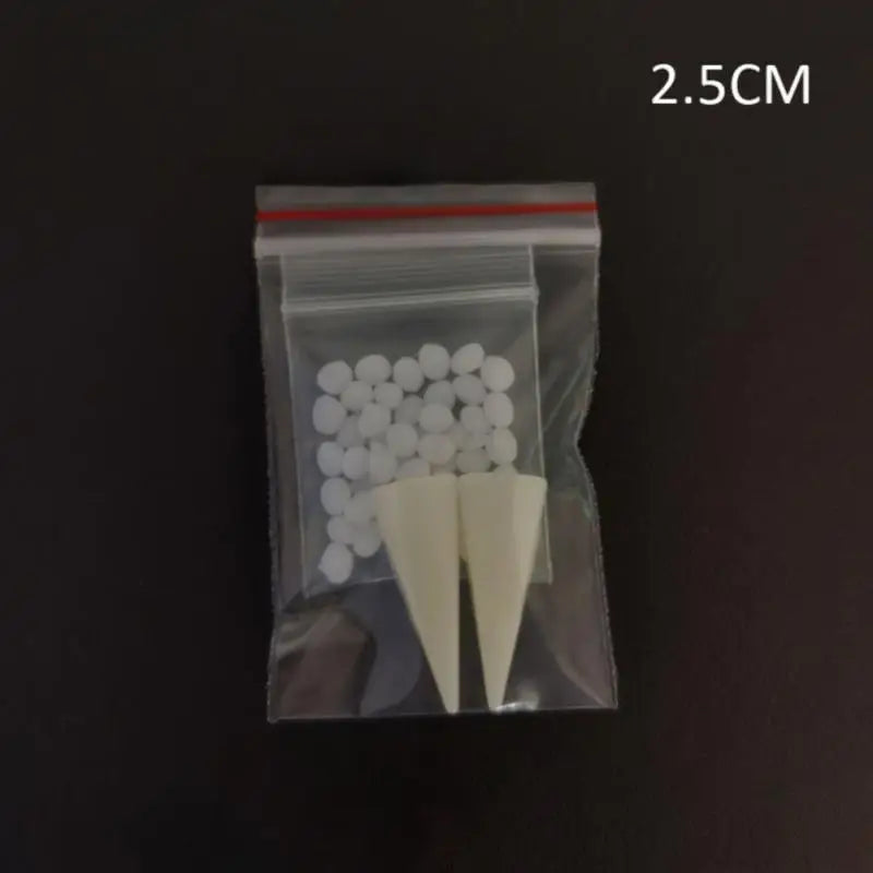 Halloween Fangs, Unique Vampire Teeth Dentures Artificial Elf Ears Witch Nose Halloween Cosplay Costume Props Halloween Party Decor