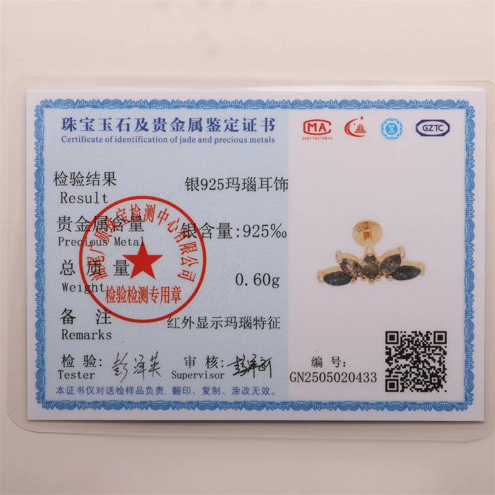 Natural Moss Agate Threaded Puncture Ear Bone, Nail 925 Sterling Silver Tassel Geometric, Nice Green Moss Piercing Earring