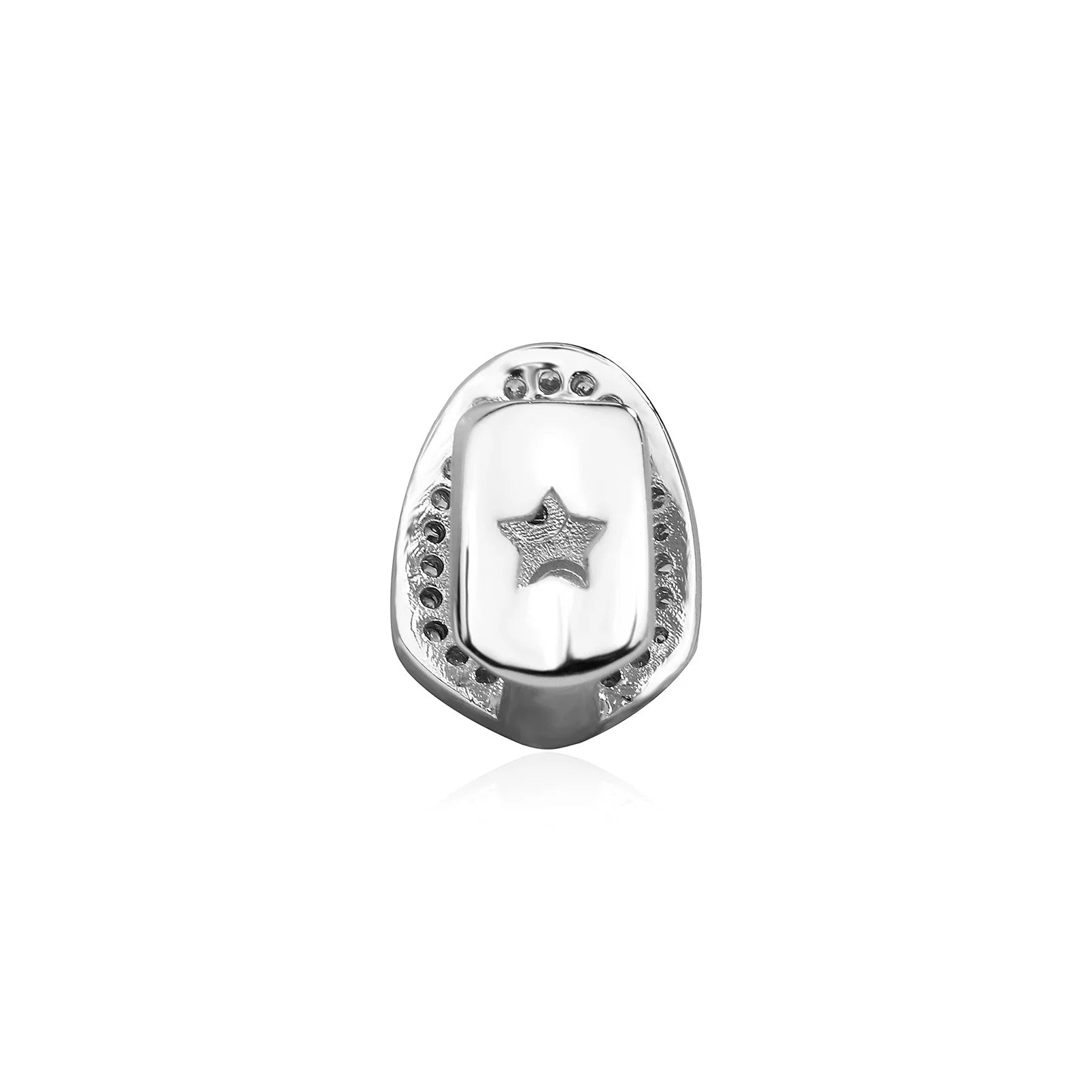 New Tai Chi Pattern Charm Zircon Teeth Grillz Hip Hop CZ Stone Tooth Caps For Women Men, Jewelry Party Gift teeth