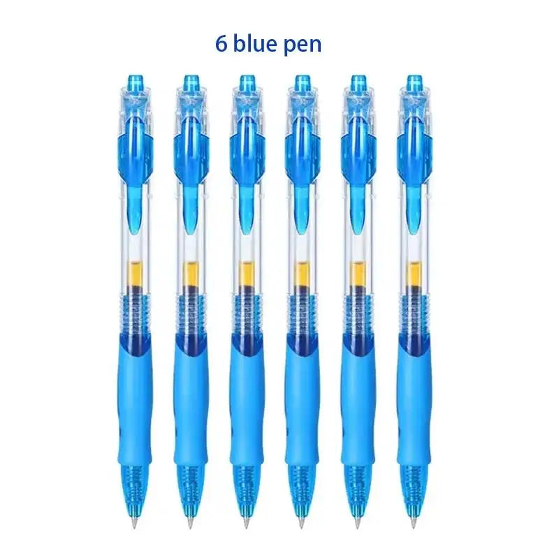 10/30PCS Gel Pens Refills Set Kawaii Stationery Writing Pen Black/Red/Blue Ink 0.5 mm Ballpoint Pen For Office & School Supplies