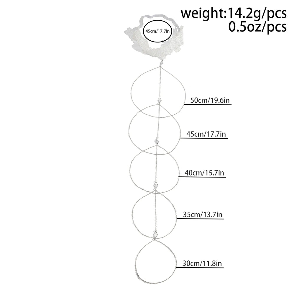 Multilayer Spitze Bein Oberschenkel Kette für Frauen Mi Braut Einfache Einstellbare Nachtclub Körper Schmuck Party Zubehör