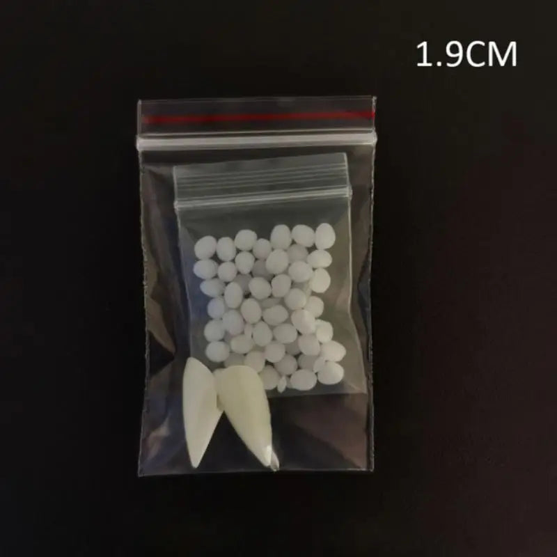 Halloween Fangs, Unique Vampire Teeth Dentures Artificial Elf Ears Witch Nose Halloween Cosplay Costume Props Halloween Party Decor